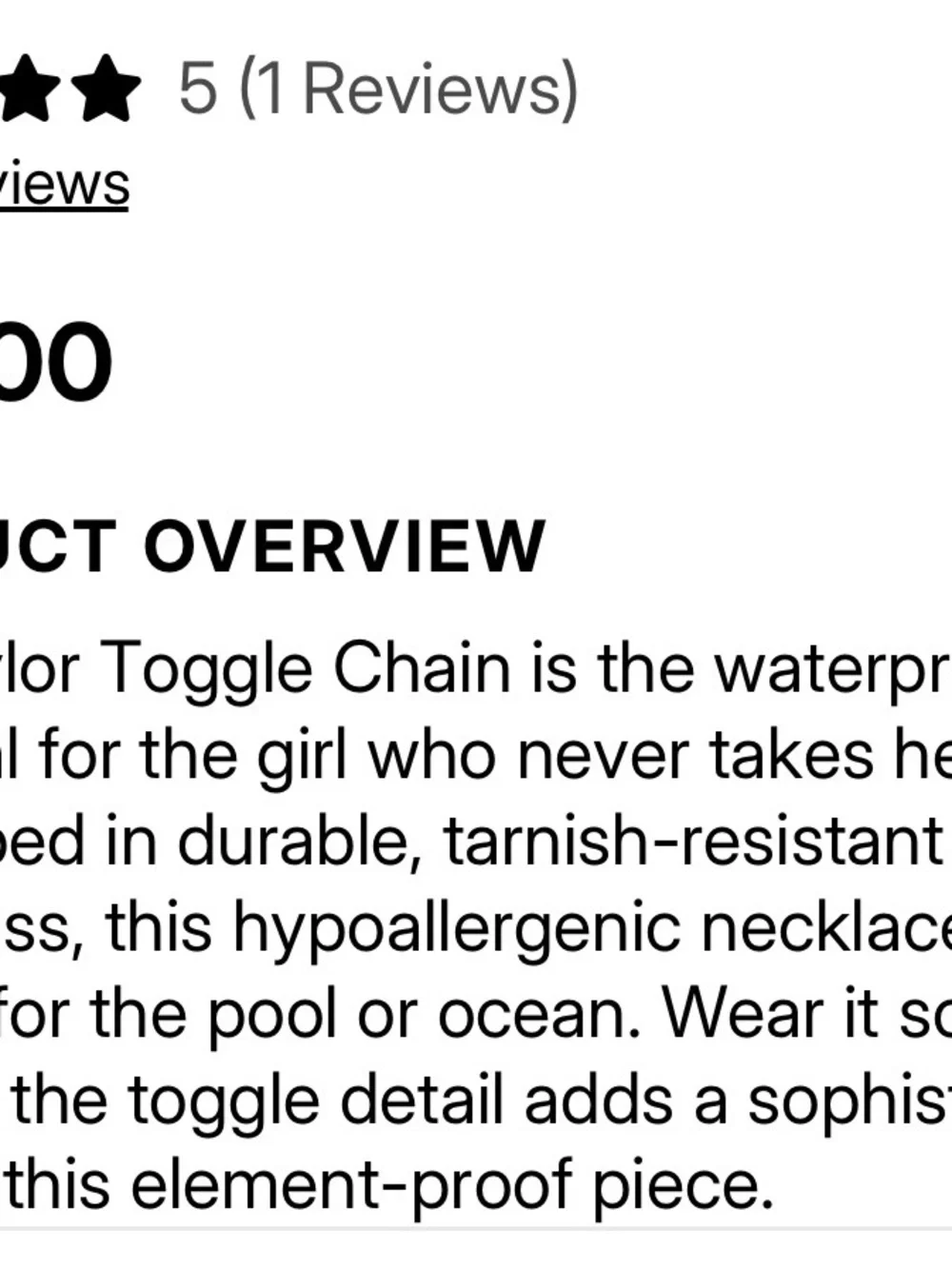 Rose Gold Toggle Link Necklace - Women's Fashion Jewelry